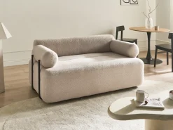 Divano 2 posti ELVA Bouclé Beige