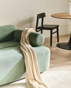 Divano 2 posti ELVA Tessuto Verde chiaro