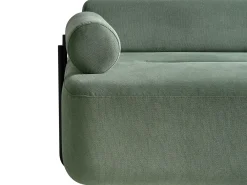 Divano 2 posti ELVA Tessuto Verde chiaro