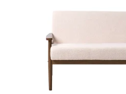 Divano 3 posti ESRUM Bouclé Marrone scuro/Beige