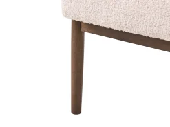 Divano 3 posti ESRUM Bouclé Marrone scuro/Beige