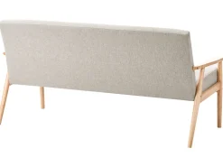 Divano 3 posti ESRUM Tessuto Marrone chiaro/Grigio
