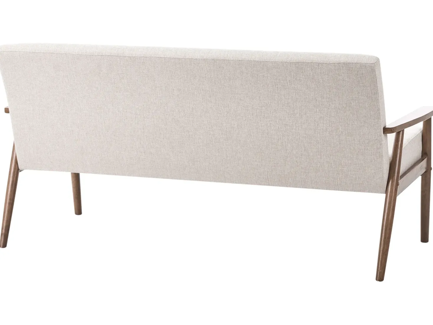 Divano 3 posti ESRUM Tessuto Marrone scuro/Beige