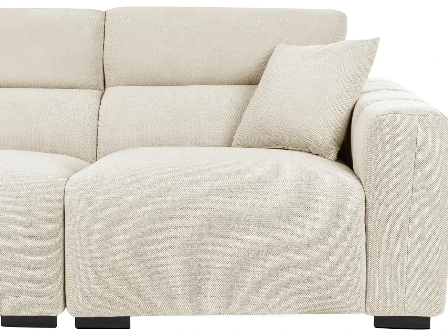 Divano 3 posti FAUSKAN Tessuto Beige chiaro