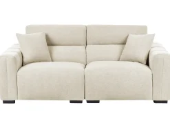 Divano 3 posti FAUSKAN Tessuto Beige chiaro