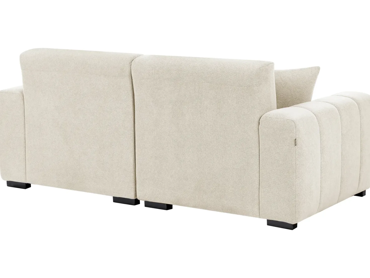 Divano 3 posti FAUSKAN Tessuto Beige chiaro