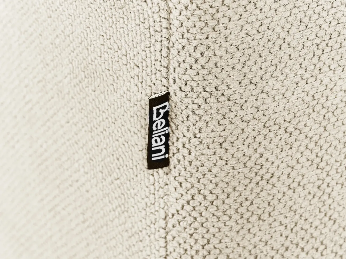 Divano 3 posti FAUSKAN Tessuto Beige chiaro