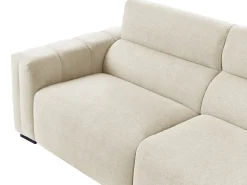 Divano 3 posti FAUSKAN Tessuto Beige chiaro