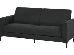 Divano 3 posti FENES Tessuto Nero