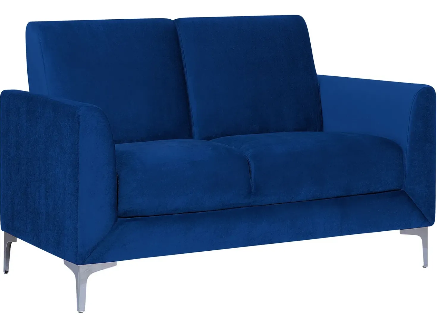 Divano 2 posti FENES Velluto Blu marino