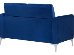 Divano 2 posti FENES Velluto Blu marino