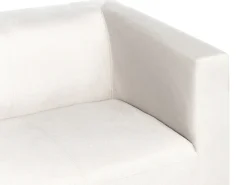Divano 3 posti FLORO Ciniglia Bianco sporco