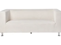 Divano 3 posti FLORO Ciniglia Bianco sporco