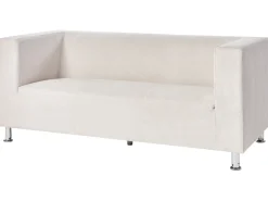Divano 3 posti FLORO Ciniglia Bianco sporco