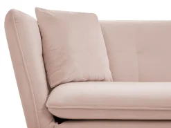 Divano 3 posti FREDERICA Velluto Rosa