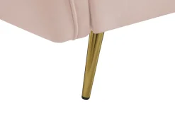 Divano 3 posti FREDERICA Velluto Rosa