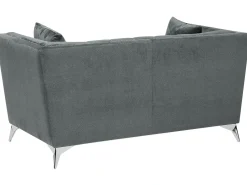 Divano 2 posti GAULA Velluto Grigio