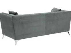 Divano 3 posti GAULA Velluto Grigio