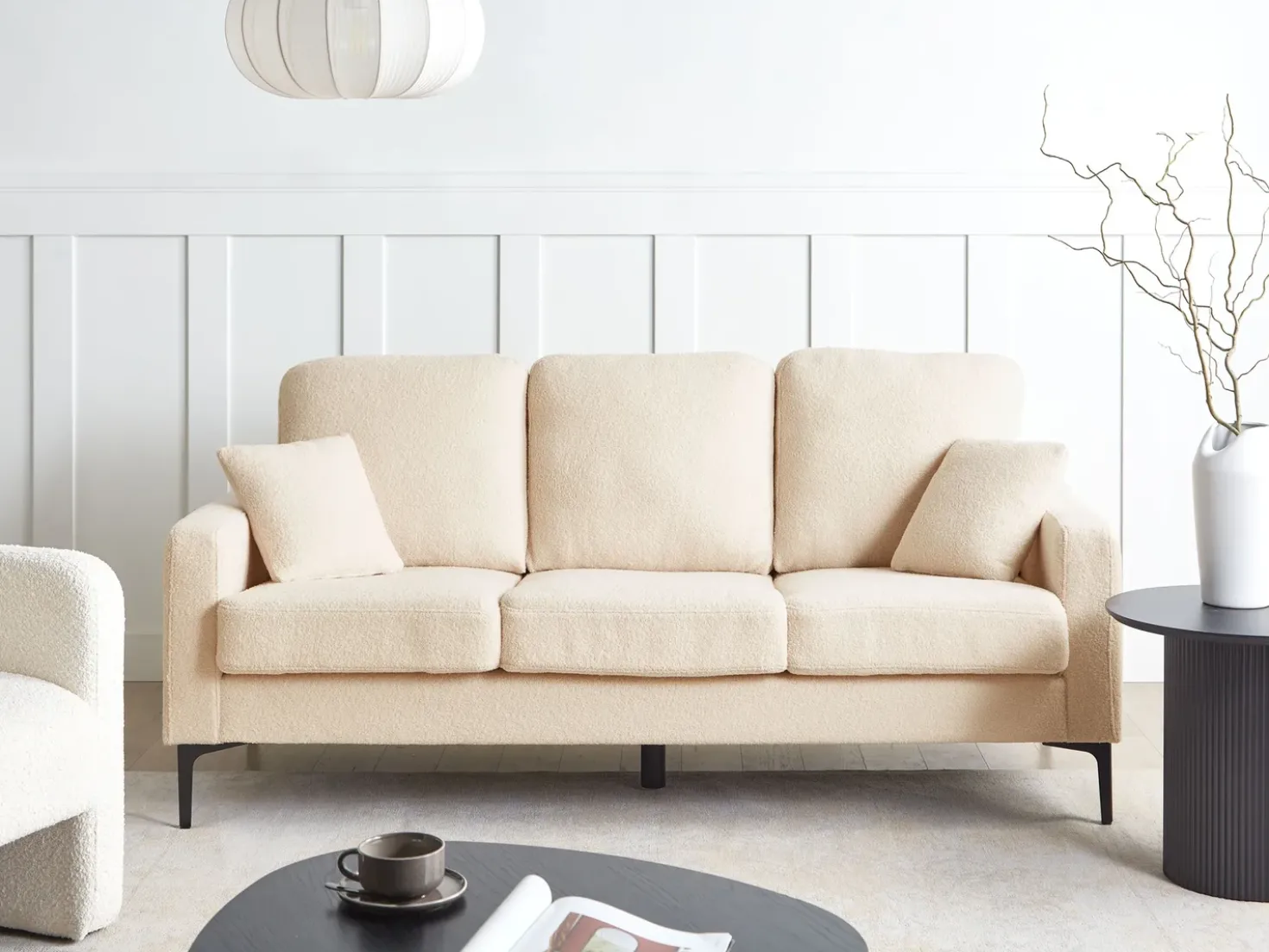 Divano 3 posti GAVLE Bouclé Beige