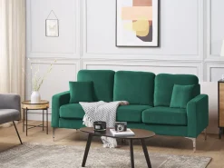 Divano 3 posti GAVLE Velluto Verde smeraldo
