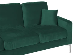 Divano 3 posti GAVLE Velluto Verde smeraldo