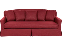 Divano 3 posti GILJA Tessuto Rosso