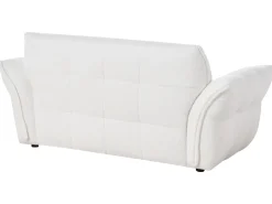Divano 2 posti HALBA Bouclé Bianco