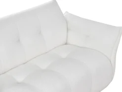 Divano 2 posti HALBA Bouclé Bianco