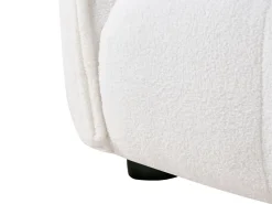Divano 2 posti HALBA Bouclé Bianco