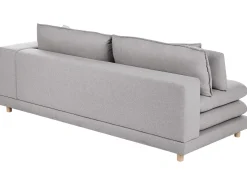 Divano 2 posti HEDEN Tessuto Grigio con cuscino