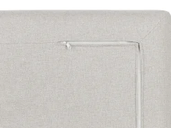Divano 2 posti HEDEN Tessuto Beige con ottomana