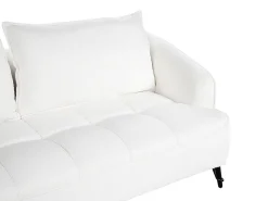 Divano 3 posti HOBRO Bouclé Bianco