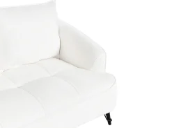 Divano 2 posti HOBRO Bouclé Bianco