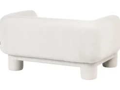 Divano 2 posti HOGBO Tessuto Bianco