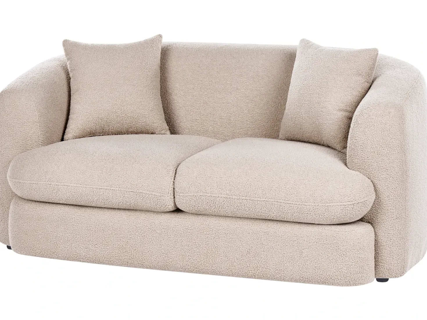 Divano 2 posti HUSBY Bouclé Beige