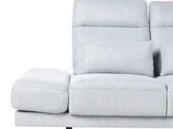 Divano 3 posti IKAST Tessuto Grigio chiaro