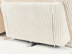 Divano 3 posti IKAST Velluto a coste Beige chiaro