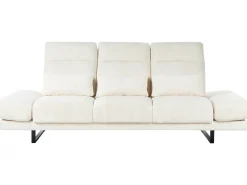 Divano 3 posti IKAST Velluto a coste Beige chiaro