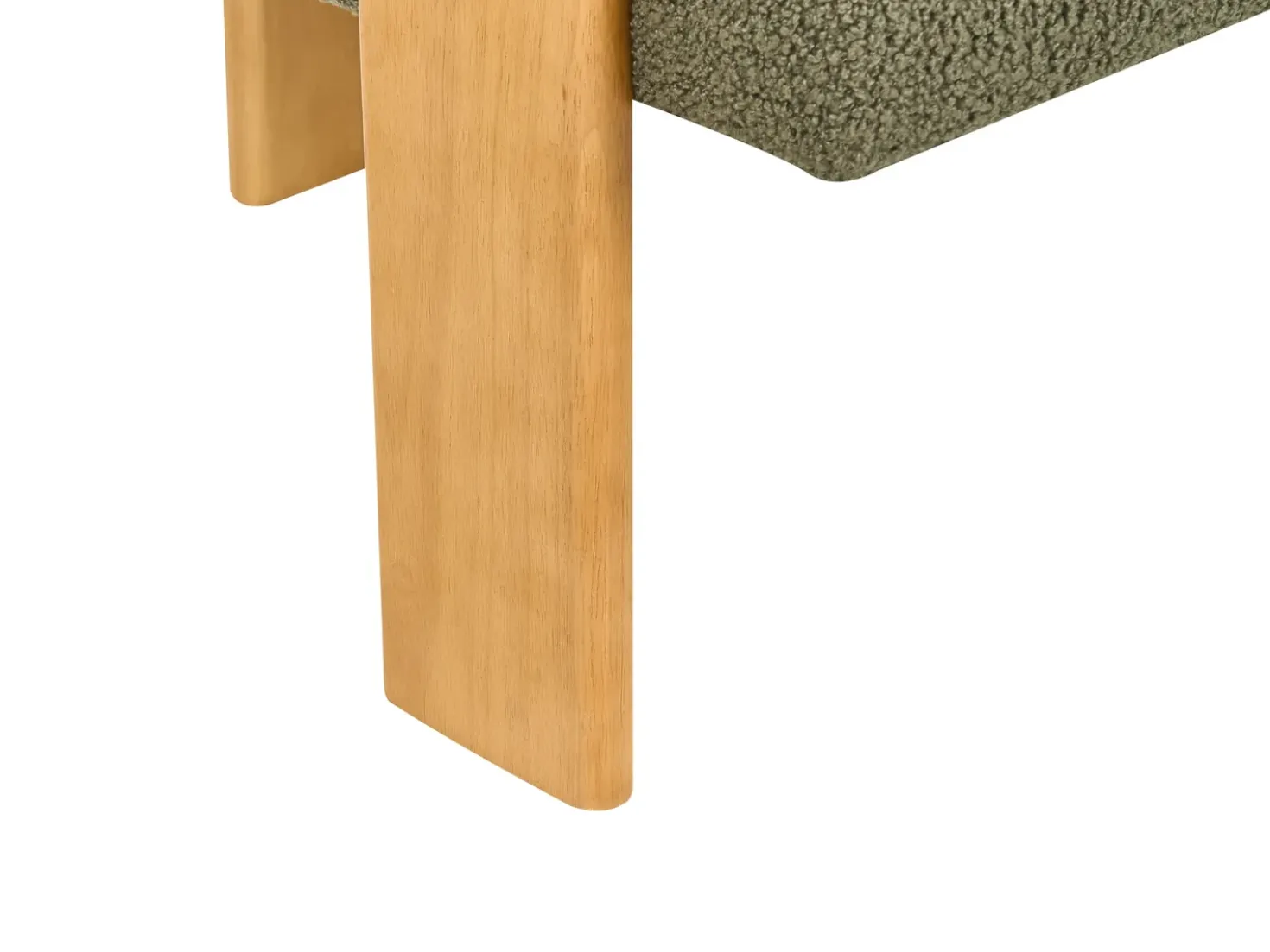 Divano 2 posti ILBRO Bouclé Verde/Marrone chiaro