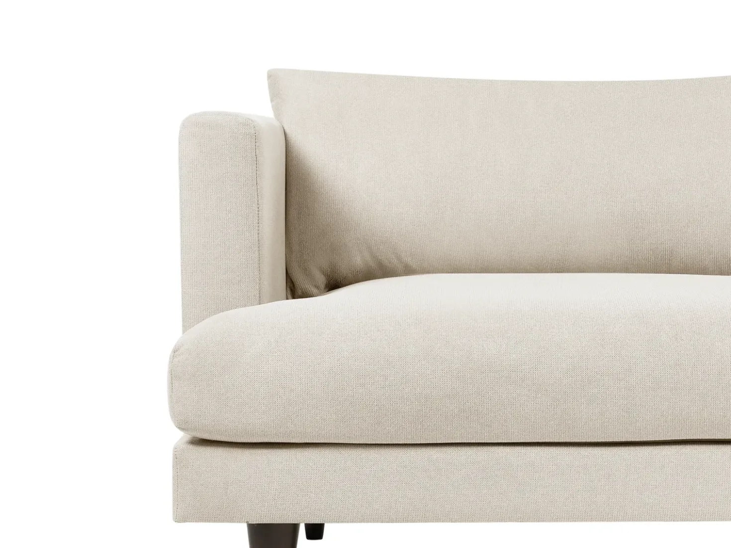 Divano 3 posti JARPEN Tessuto Beige chiaro