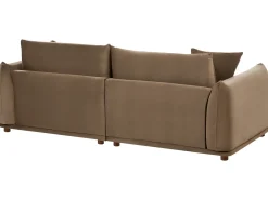 Divano 3 posti JUBEK Velluto Marrone