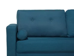 Divano 2 posti KALMAR Tessuto Blu oltremare
