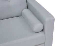 Divano 2 posti KALMAR Tessuto Grigio chiaro