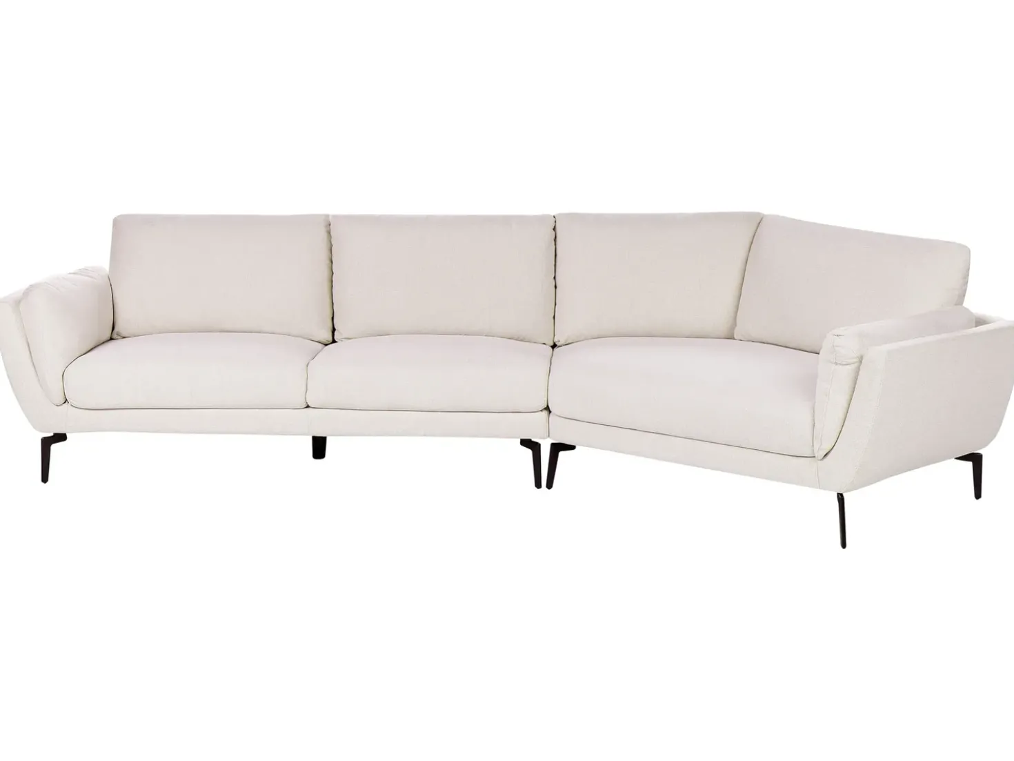 Divano 3 posti KANSSELI Tessuto Beige chiaro