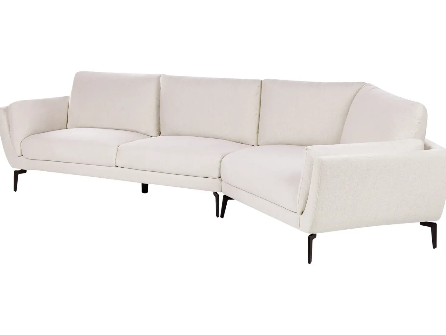 Divano 3 posti KANSSELI Tessuto Beige chiaro