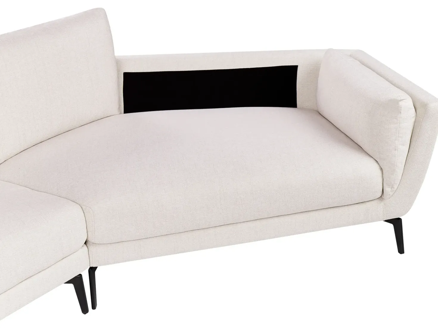 Divano 3 posti KANSSELI Tessuto Beige chiaro