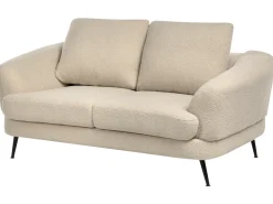 Divano 2 posti KJAER Bouclé Beige chiaro