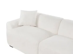 Divano 3 posti KORIO Bouclé Bianco sporco