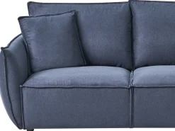 Divano 3 posti KUNES Tessuto Blu scuro