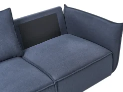 Divano 3 posti KUNES Tessuto Blu scuro